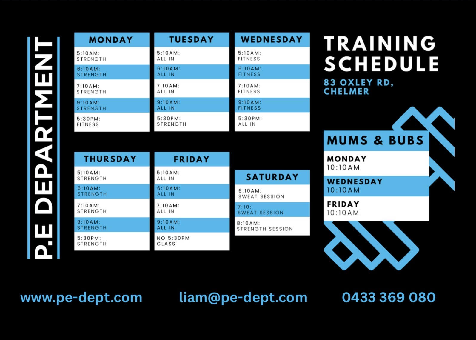 Schedule May 2026
